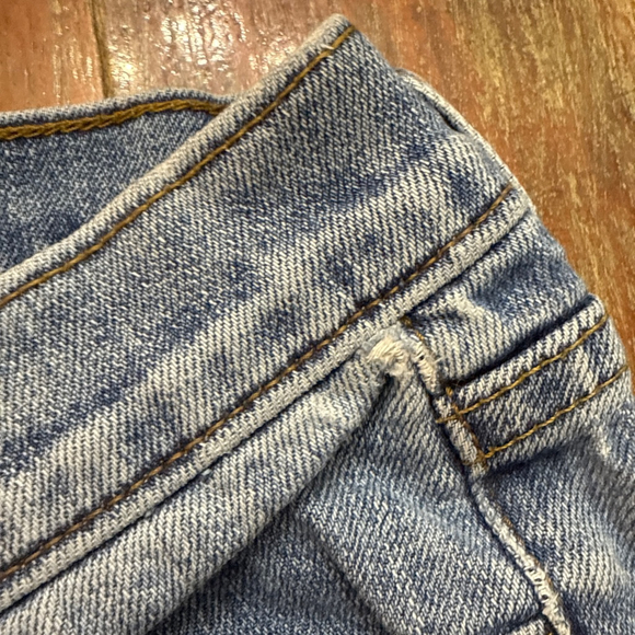 Gap Blue Straight Leg Jeans Raw Hem Womens Size 27 - Picture 12 of 15